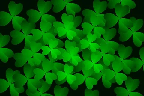 Clover leaves background. Suitable for Saint Patrick's Day, nature concept, a Stock Illustration