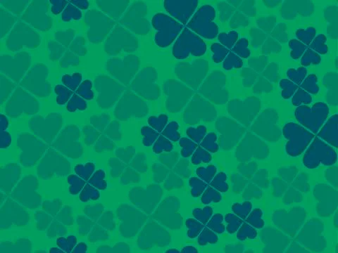 Clover leaves seamless pattern. St. Patrick's Day, Irish holiday. Background  Stock-Illustration