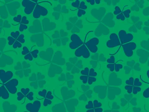 Clover leaves seamless pattern. St. Patrick's Day, Irish holiday. Background  イラスト素材