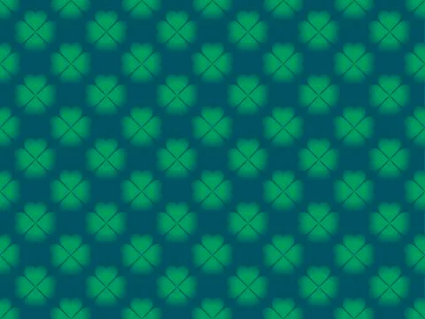 Clover leaves seamless pattern. St. Patrick's Day, Irish holiday. Background  Stock Illustration