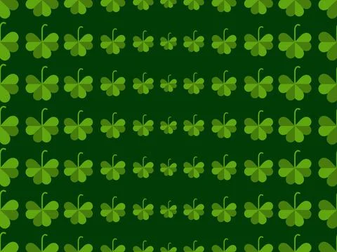 Clover leaves seamless pattern. St. Patrick's Day, Irish holiday. Background  Illustrazione stock