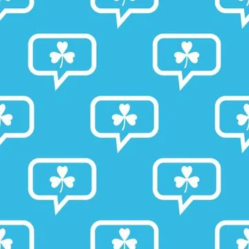 Clover message pattern Stock Illustration