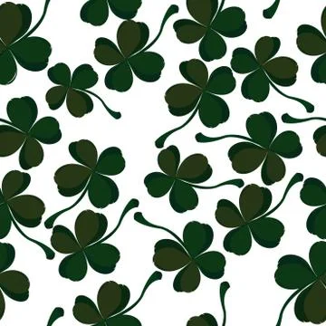 Clover pattern Stock Illustration