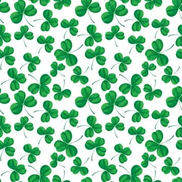 Clover pattern Stock Illustration