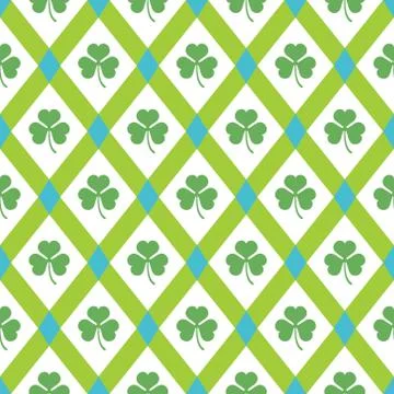 Clover pattern. Stock Illustration