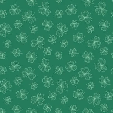 Clover pattern Stock Illustration