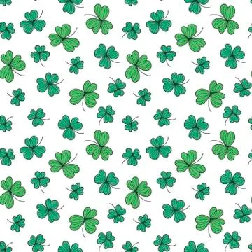 Clover pattern Stock Illustration