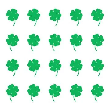 Clover pattern Stock Illustration