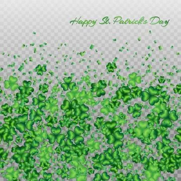 Clover pattern transparent Stock Illustration
