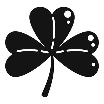 Clover petal icon simple vector. Luck leaf Illustrazione stock