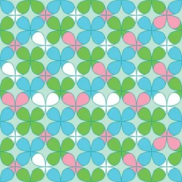 Clover Seamless Pattern Stock Illustration