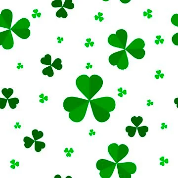 Clover seamless pattern Stock Illustration