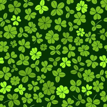 Clover seamless pattern Stock Illustration