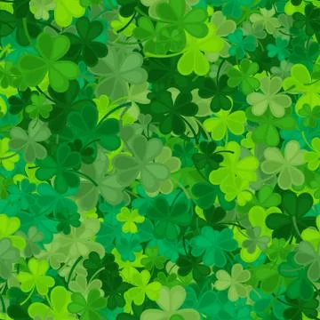 Clover seamless pattern. illustration Stock Illustration