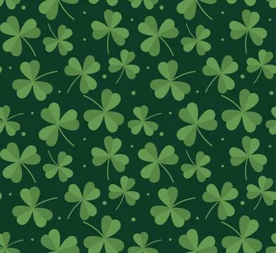 Clover seamless pattern. Repeating design element for printing on fabric Stock Illustration