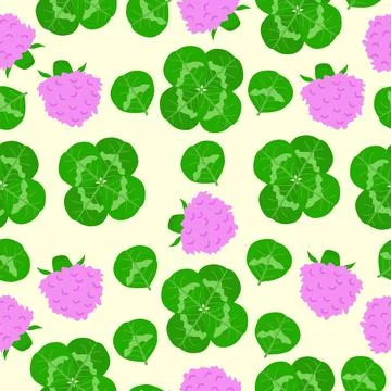 Clover seamless vector. Clover pattern for St. Patrick's Day Stock Illustration