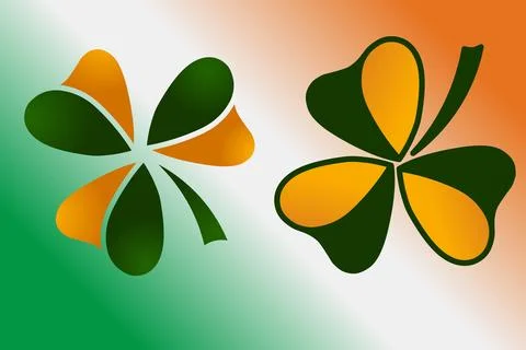 Clover shamrock st Patrick Stock Illustration