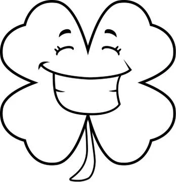 Clover Smiling Stock Illustration