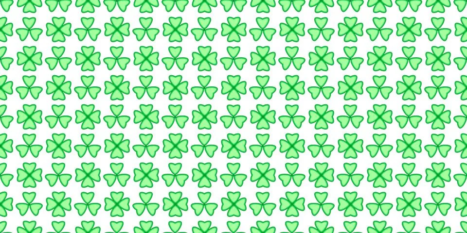 Clover trefoil pattern 스톡 일러스트