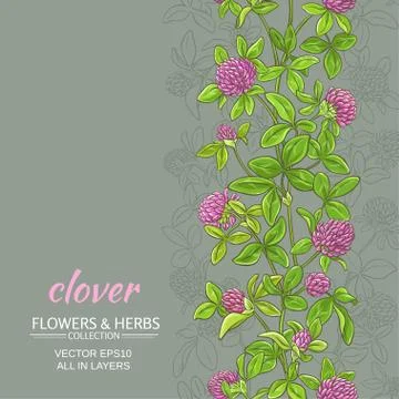 Clover vector background Stock Illustration