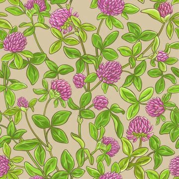 Clover vector pattern Stock Illustration