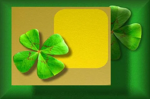 Cloverleaf postcard Stock Illustration