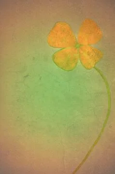 Cloverleaf postcard Stock Illustration