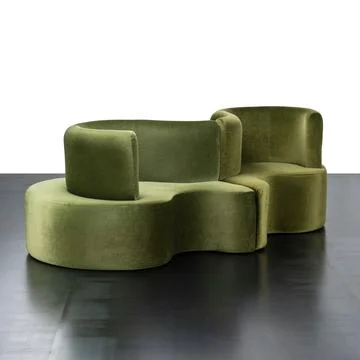 Cloverleaf sofa Foto stock