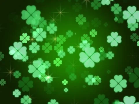 Clovers background Stock Illustration