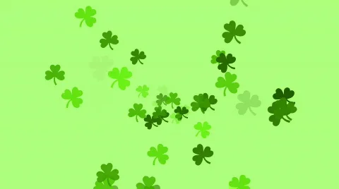 Clovers continuously shoot towards the screen (High Definition 1080p) Stock Footage 63803