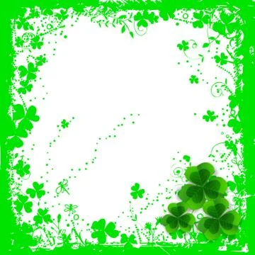 Clovers frame Stock Illustration