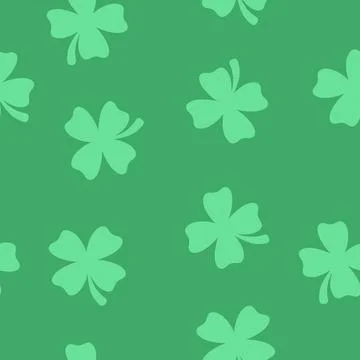 Clovers Pattern. Stock Illustration