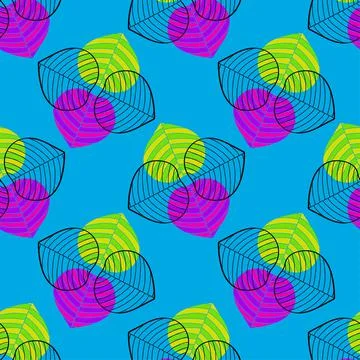 Clovers repeat pattern template Illustrazione stock