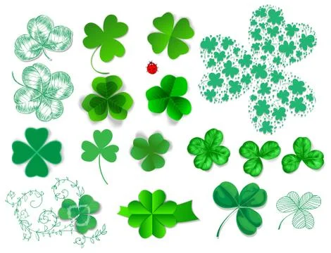 Cloverset Stock Illustration