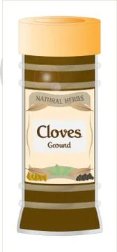 Cloves ground Stock Illustration