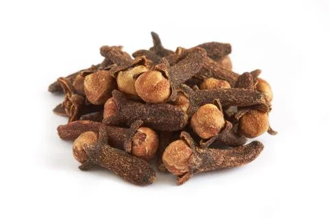 Cloves isolated on white background Stock Photos