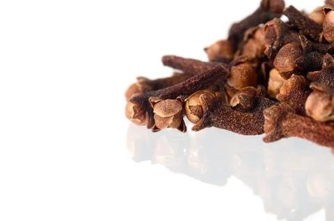 Cloves isolated on white background Foto stock