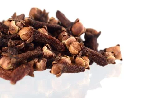 Cloves isolated on white background Stock Photos