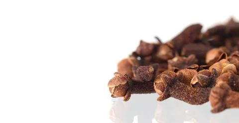 Cloves isolated on white background Stock Photos