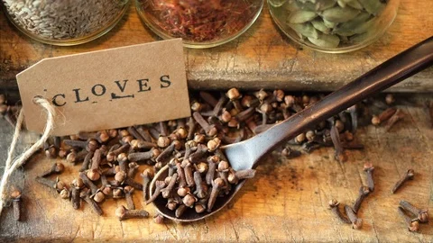 Cloves Spices Stock Footage 102437259