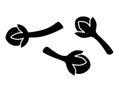 Cloves Spices vector The outline image for the logo or icon. Illustrazione stock