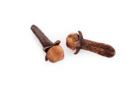 Cloves on white background Stock-Fotos
