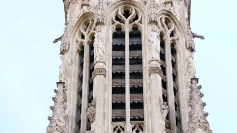The Clovis tower of the Henri IV high school in Paris, France Stock Footage 277973655