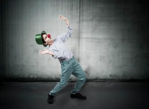Clown on background Stock Photos