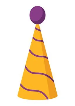 Clown circus costume element. Funny hat holiday. Joker icon. Party color vector イラスト素材