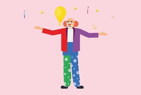 Clown Concept Illustration Stock Illustration