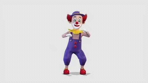 Clown dancing child dance Stockbeeldmateriaal 166431415