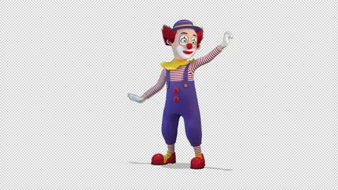 Clown dancing a circus dance 動画素材 166431408