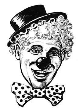 Clown face Stock Illustration