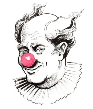 Clown face Stock Illustration